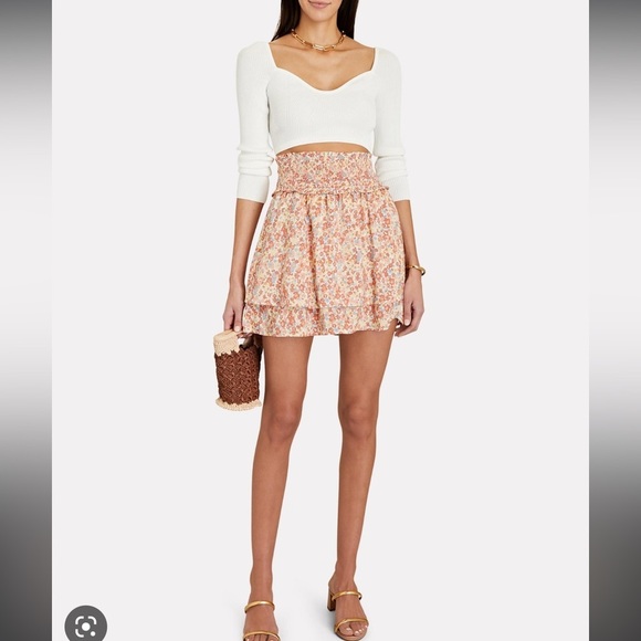 Rails Women's Addison Ambrosia Smocked Mini Skirt size XS- like new - Picture 2 of 12